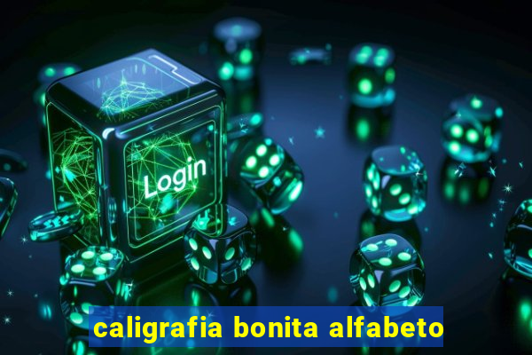 caligrafia bonita alfabeto