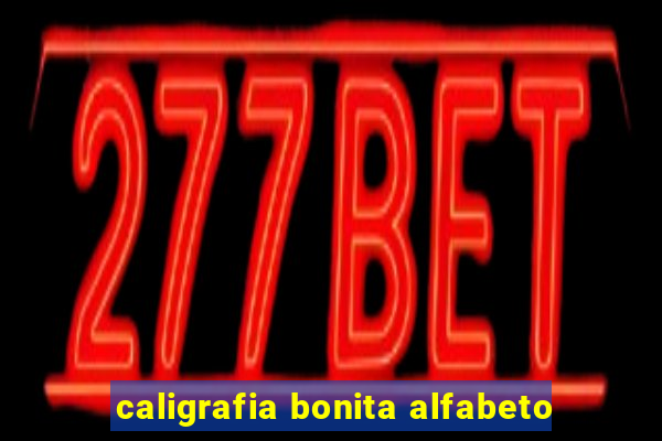 caligrafia bonita alfabeto