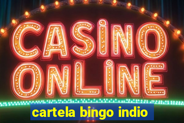 cartela bingo indio