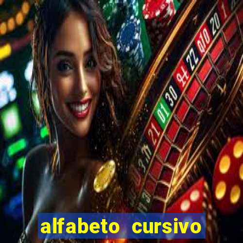 alfabeto cursivo pontilhado para imprimir pdf