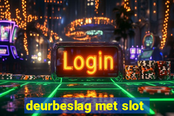 deurbeslag met slot