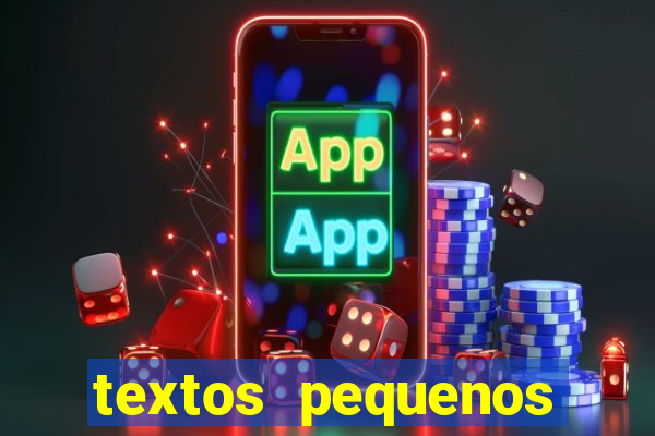 textos pequenos para alfabetizar