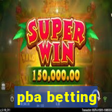 pba betting