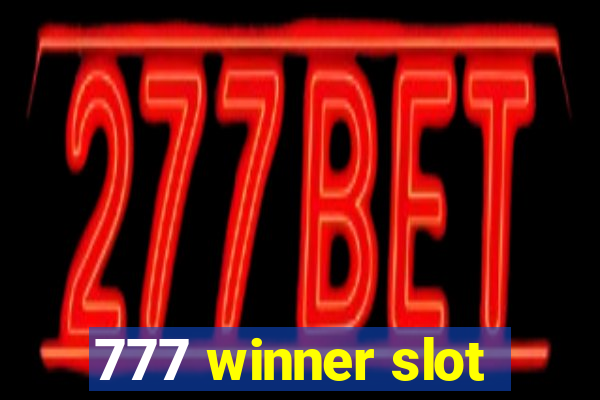 777 winner slot