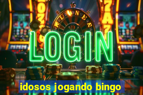 idosos jogando bingo