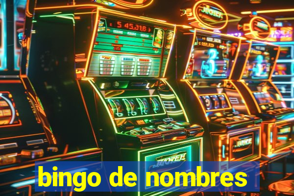 bingo de nombres