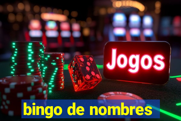 bingo de nombres