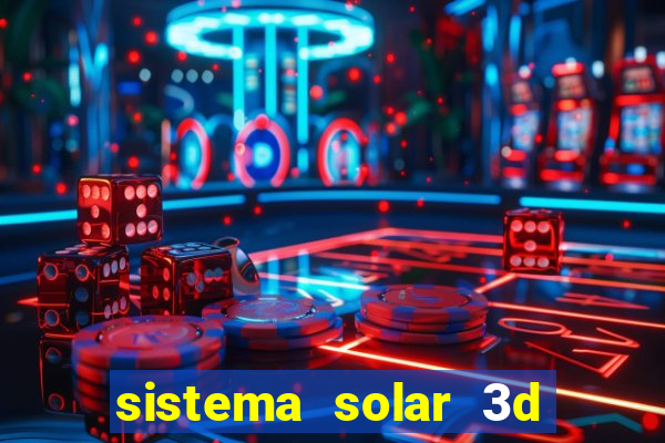 sistema solar 3d em movimento