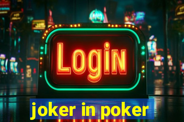 joker in poker