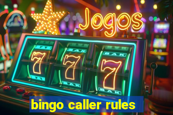 bingo caller rules