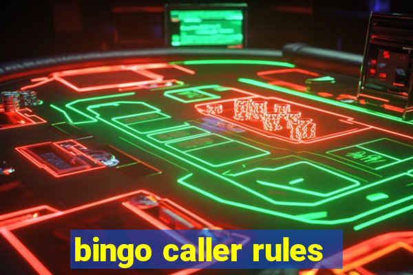 bingo caller rules