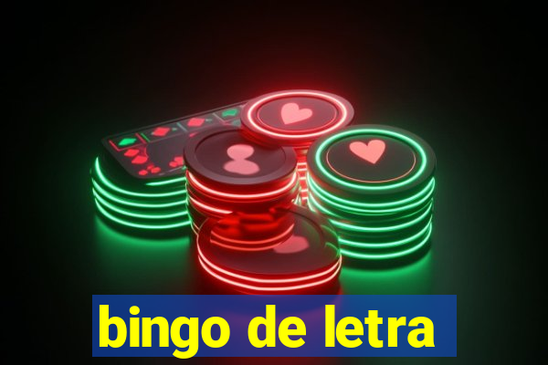 bingo de letra