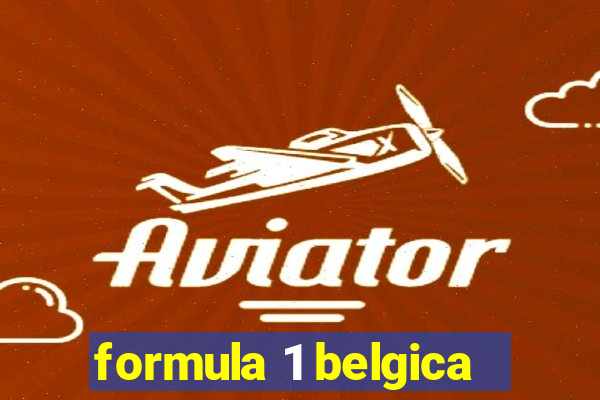 formula 1 belgica