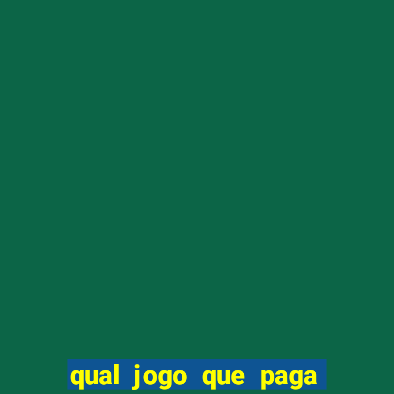 qual jogo que paga de verdade no pix