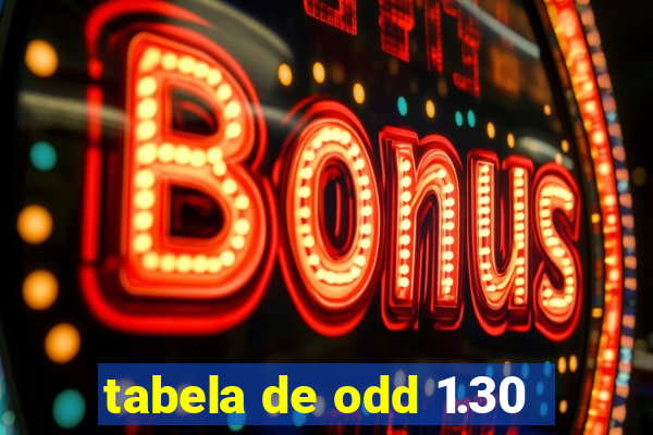 tabela de odd 1.30