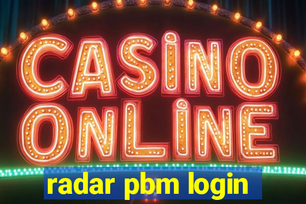 radar pbm login