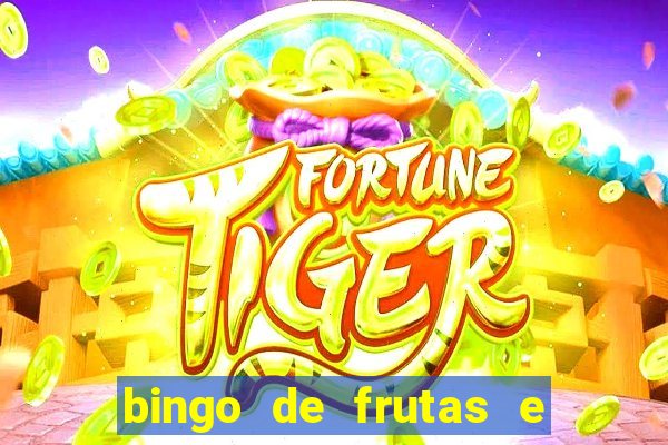 bingo de frutas e legumes para imprimir