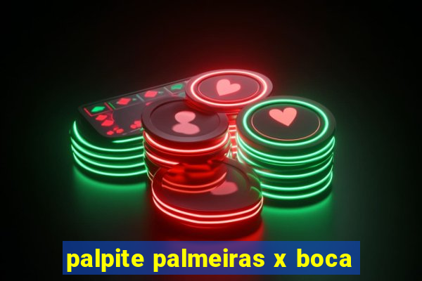 palpite palmeiras x boca