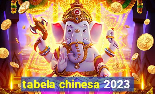 tabela chinesa 2023