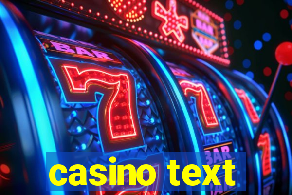 casino text