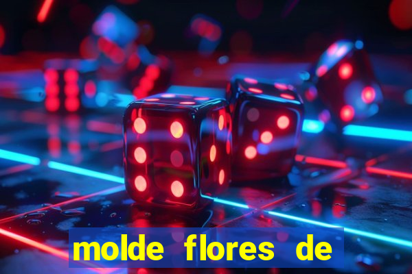 molde flores de papel para imprimir