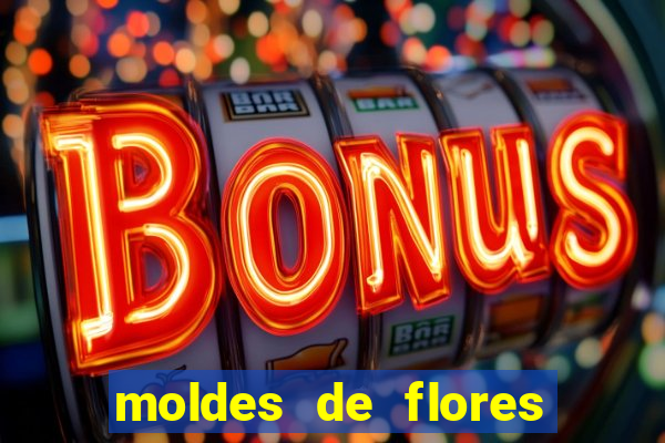 moldes de flores gigantes para imprimir