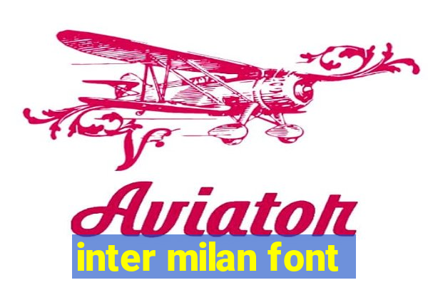 inter milan font