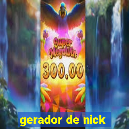 gerador de nick