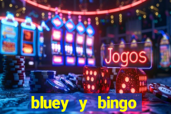 bluey y bingo bailando png