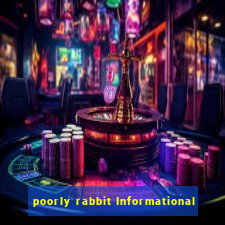 poorly rabbit Informational