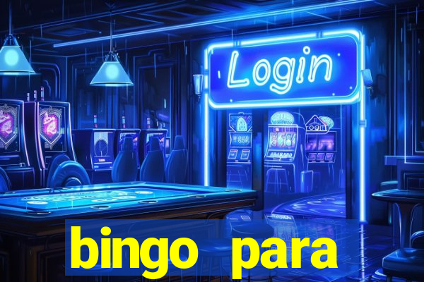 bingo para despedida de solteira para imprimir