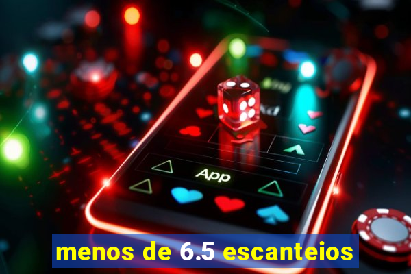 menos de 6.5 escanteios