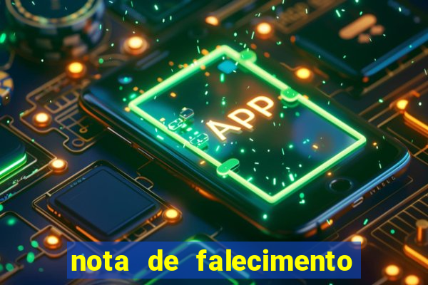 nota de falecimento a tribuna santos hoje