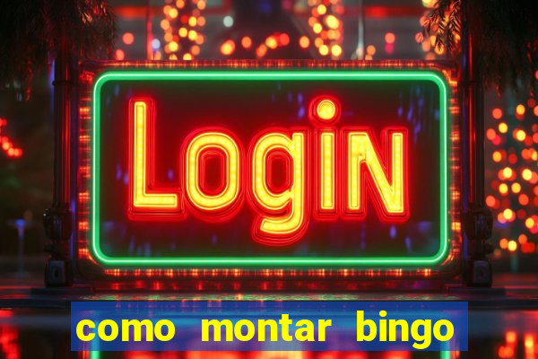 como montar bingo brinquedos toia