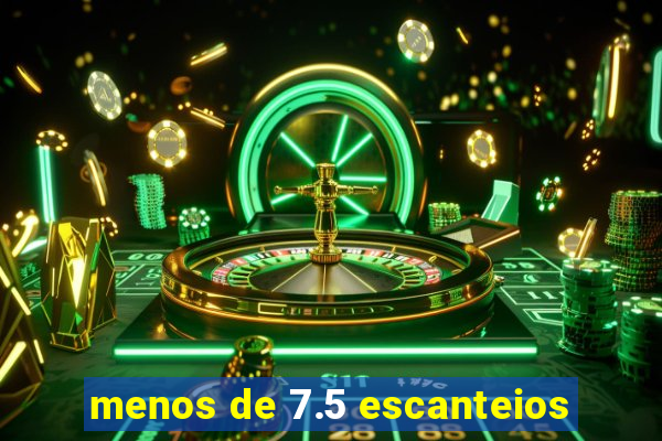 menos de 7.5 escanteios