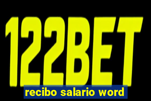 recibo salario word