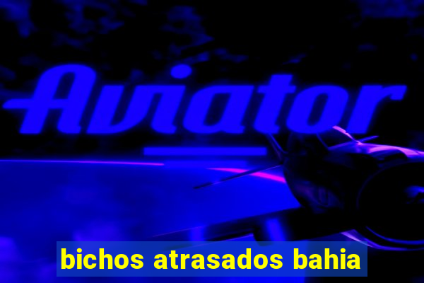 bichos atrasados bahia