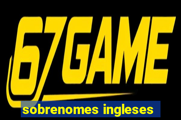 sobrenomes ingleses