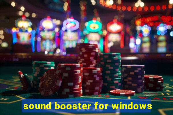 sound booster for windows