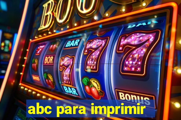 abc para imprimir