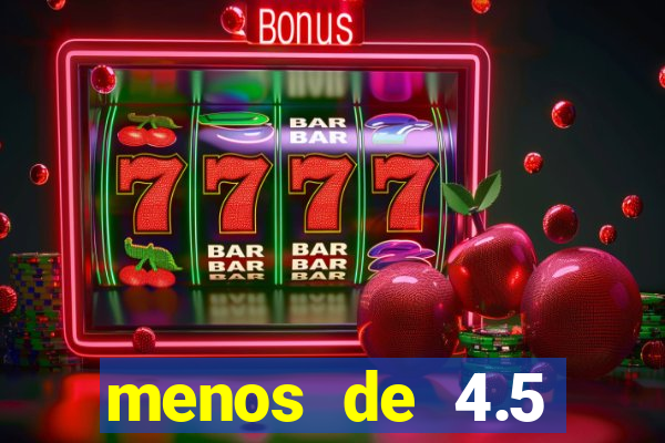 menos de 4.5 escanteios o que significa