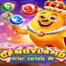 criar cartela de bingo no word