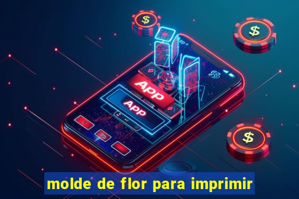 molde de flor para imprimir