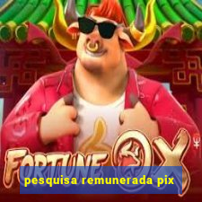 pesquisa remunerada pix