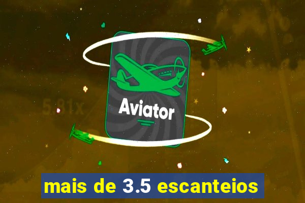 mais de 3.5 escanteios