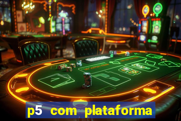 p5 com plataforma de jogos