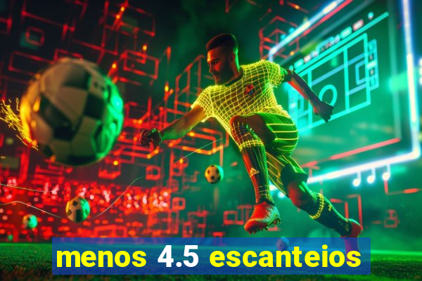 menos 4.5 escanteios