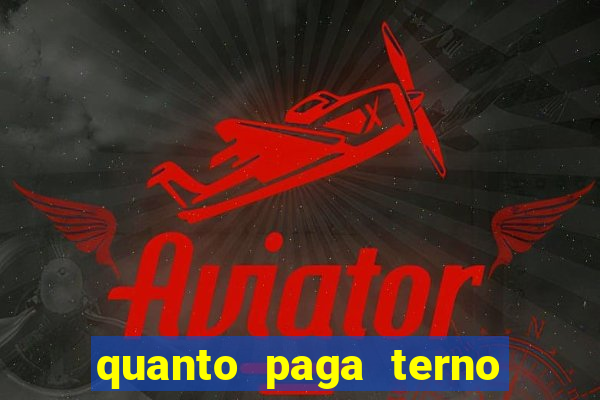 quanto paga terno da loteria federal