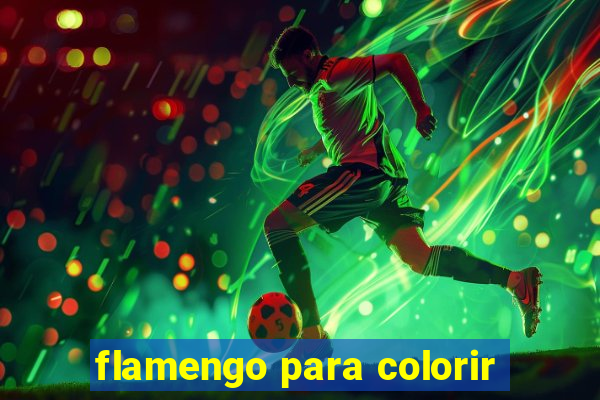 flamengo para colorir