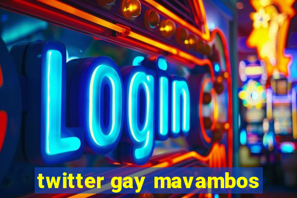 twitter gay mavambos